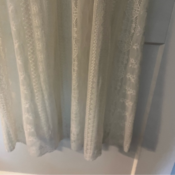 Pink Martini Lace Maxi Boho Indi Grunge Semi Sheer Dress - Picture 5 of 9